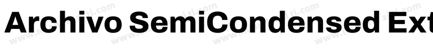 Archivo SemiCondensed ExtraBold字体转换